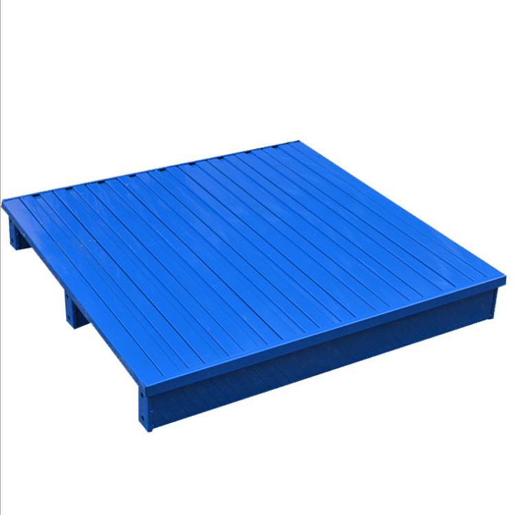 钢制托盘仓库货架铁托盘货运物流托盘金属叉车托盘防潮垫防滑叉板