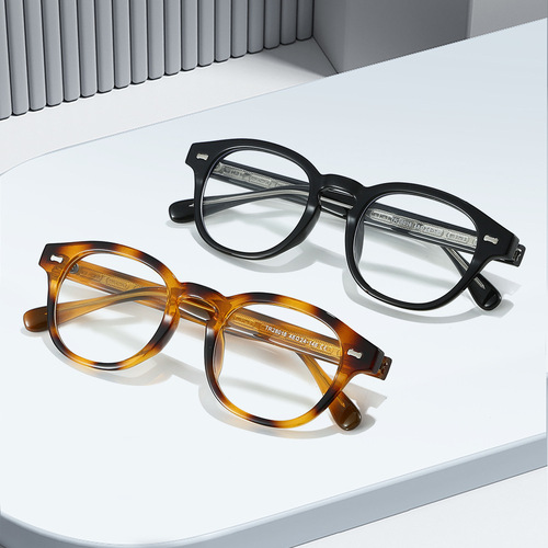 New 25 Pieces Retro Round Frame Non-prescription Sunglasses for Men and Women, TR90 Frame, Unique Blue Light Protection, High-end and Fashionable