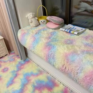 Ins Bay Window Mat Light Luxury High-end Window Sill Mat Dirt-resistant and Easy-to-take-care Bay Window Mat Simple Wind-easy-to-clean Mat