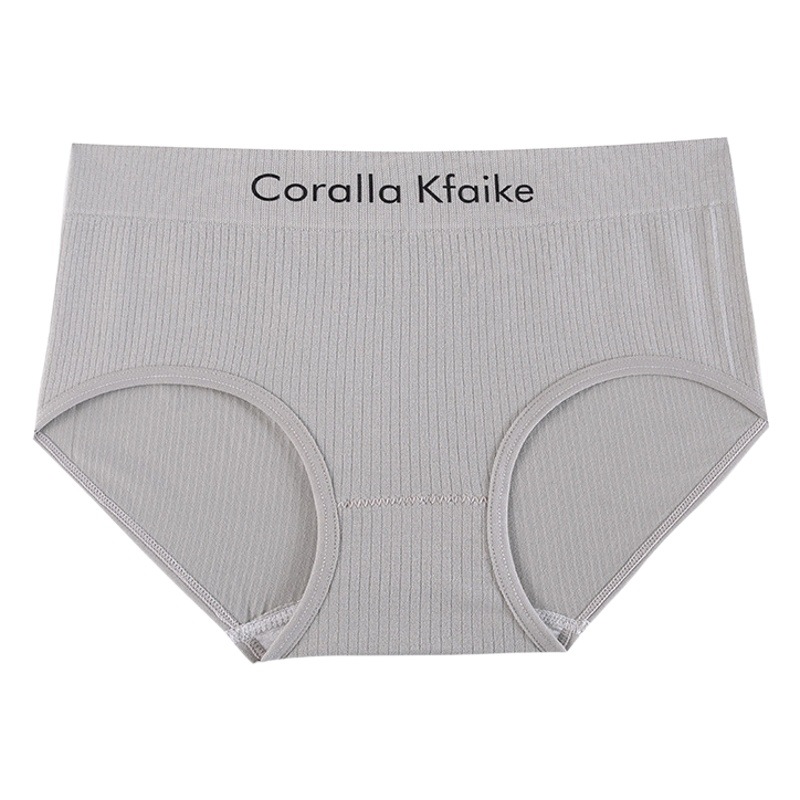 Ropa interior de mujer de algodón puro de mujer de estilo japonés de grado 7A entrepierna antibacteriana de algodón puro de mujer cintura media transpirable ropa interior de niña de color sólido desnudo