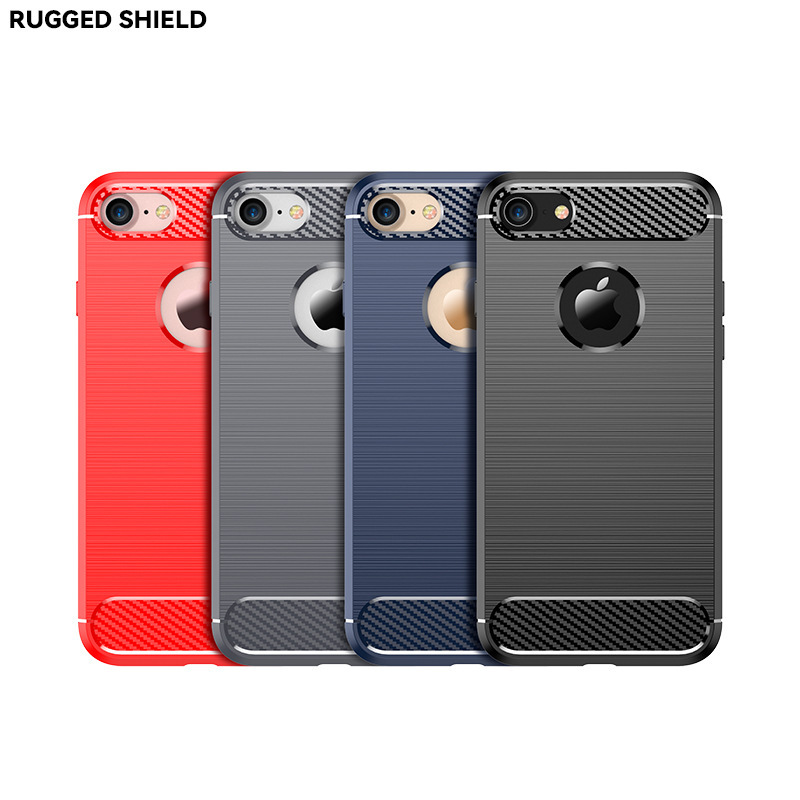 Suitable for Apple Iphone7 Mobile Phone Case Apple 7 Brushed Carbon Fiber Anti-Fall Tpu Mobile Phone Case Protective Cover Suitable for Apple Iphone7 Mobile Phone Case Apple 7 Brushed Carbon Fiber Anti-Fall Tpu Mobile Phone Case Protective Cover
