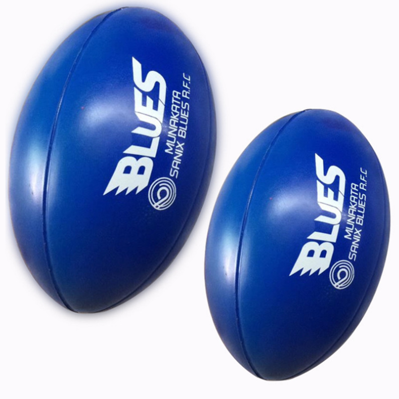 [Factory supply] PU Stress Ball, PU Foam Ball -- 11.3 x18cm glossy Rugby