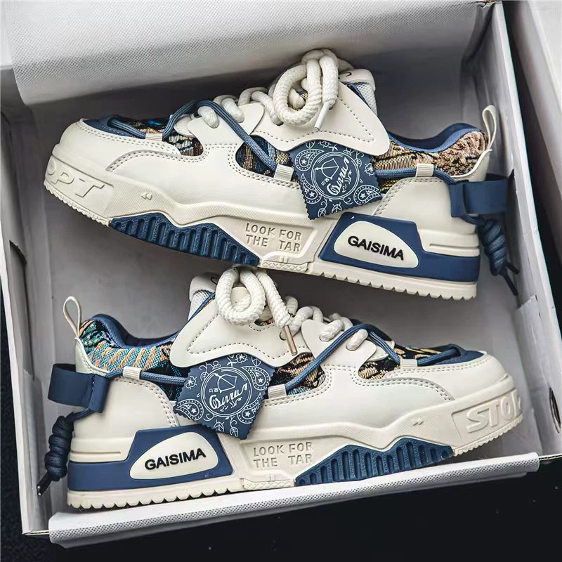 Мужская обувь осень 2024 новые корейские студенты нишевые дизайн повседневных кроссовок