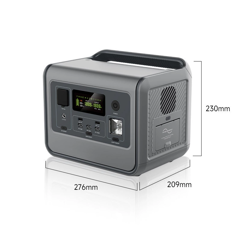 Travel capacious handheld power supply for camping, 800W