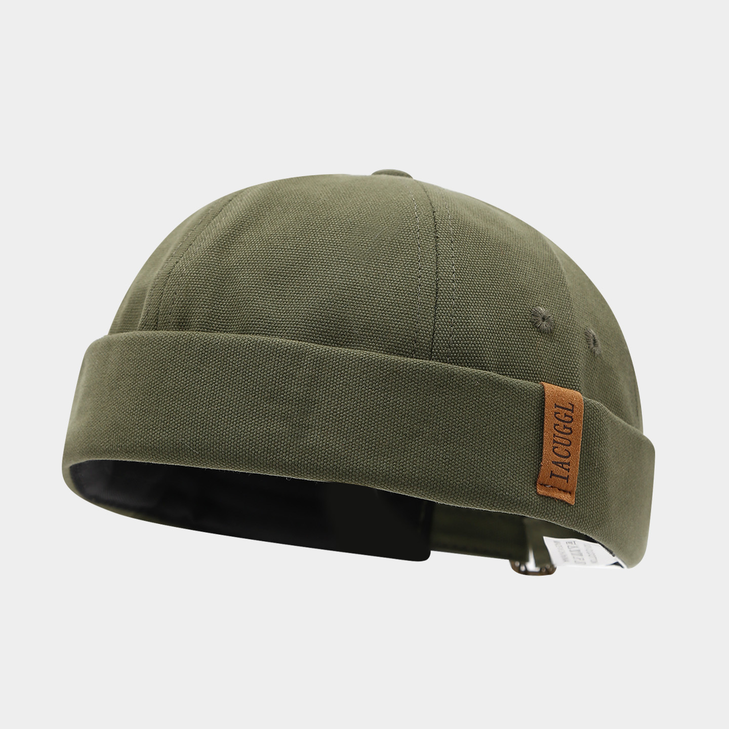 Sombrero de mujer de Moda de Primavera nuevo sombrero de melón retro sin ala estilo coreano versátil sombrero de piso de los hombres de la calle hip hop yuppie sombrero