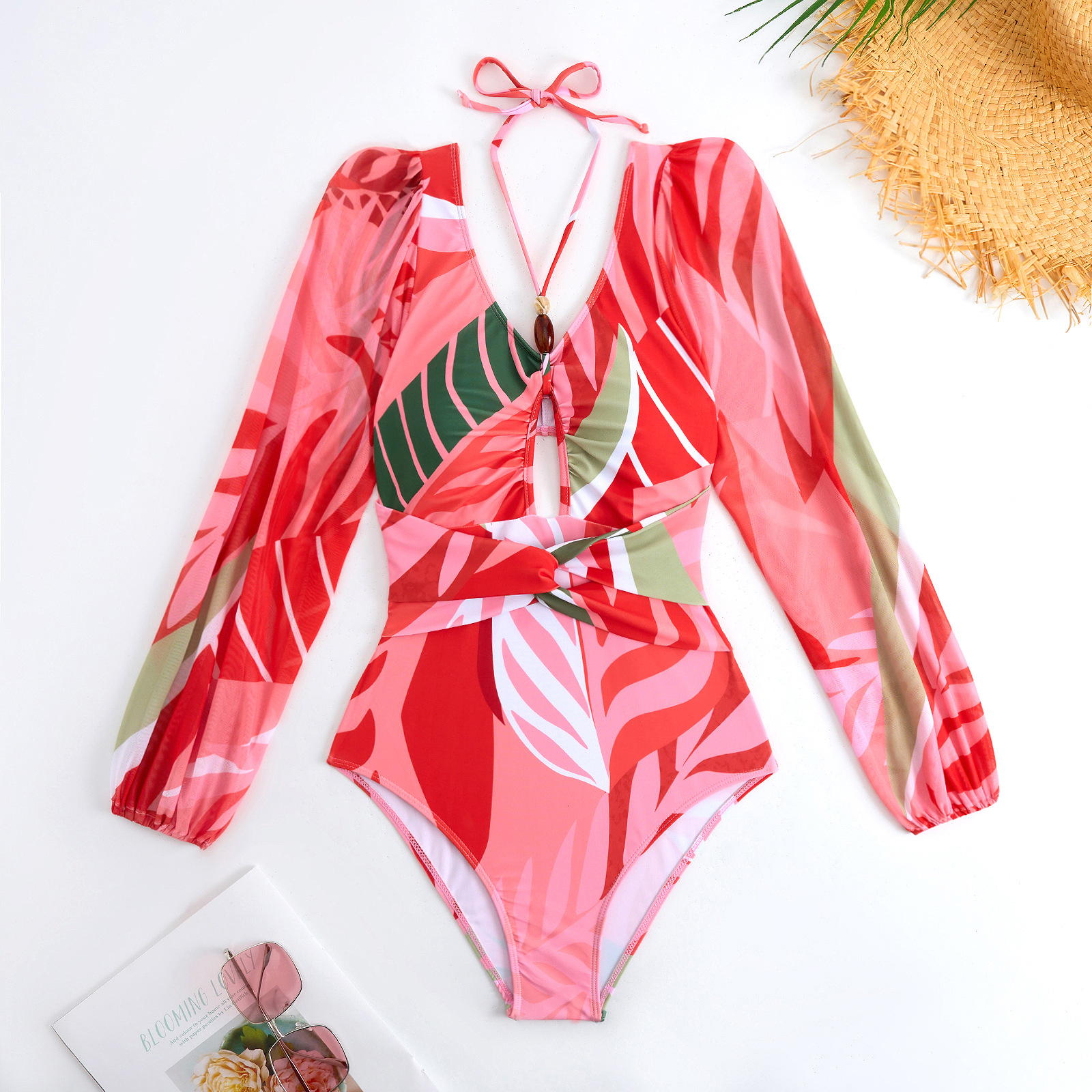 Modisches Zweiteiliges Bikini Set Mit Mesh Rock Für Damen_voghion.com