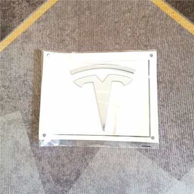 Car logo Model 3 and Model Y - standard-high-end-electroplated-front-logo-flat-surface