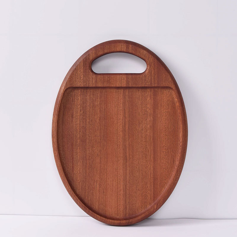 Ébano creativo tabla de cortar de madera maciza cocina tabla de cortar de madera multifuncional tablero de pan bandeja en stock al por mayor