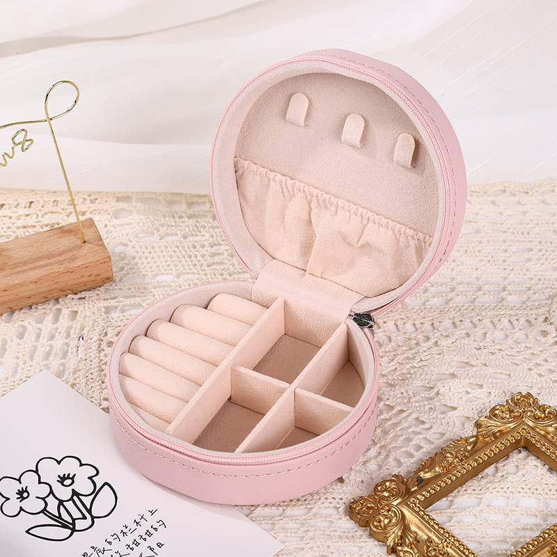 Fashion Solid Color Pu Leather Jewelry Boxes 1 Piece