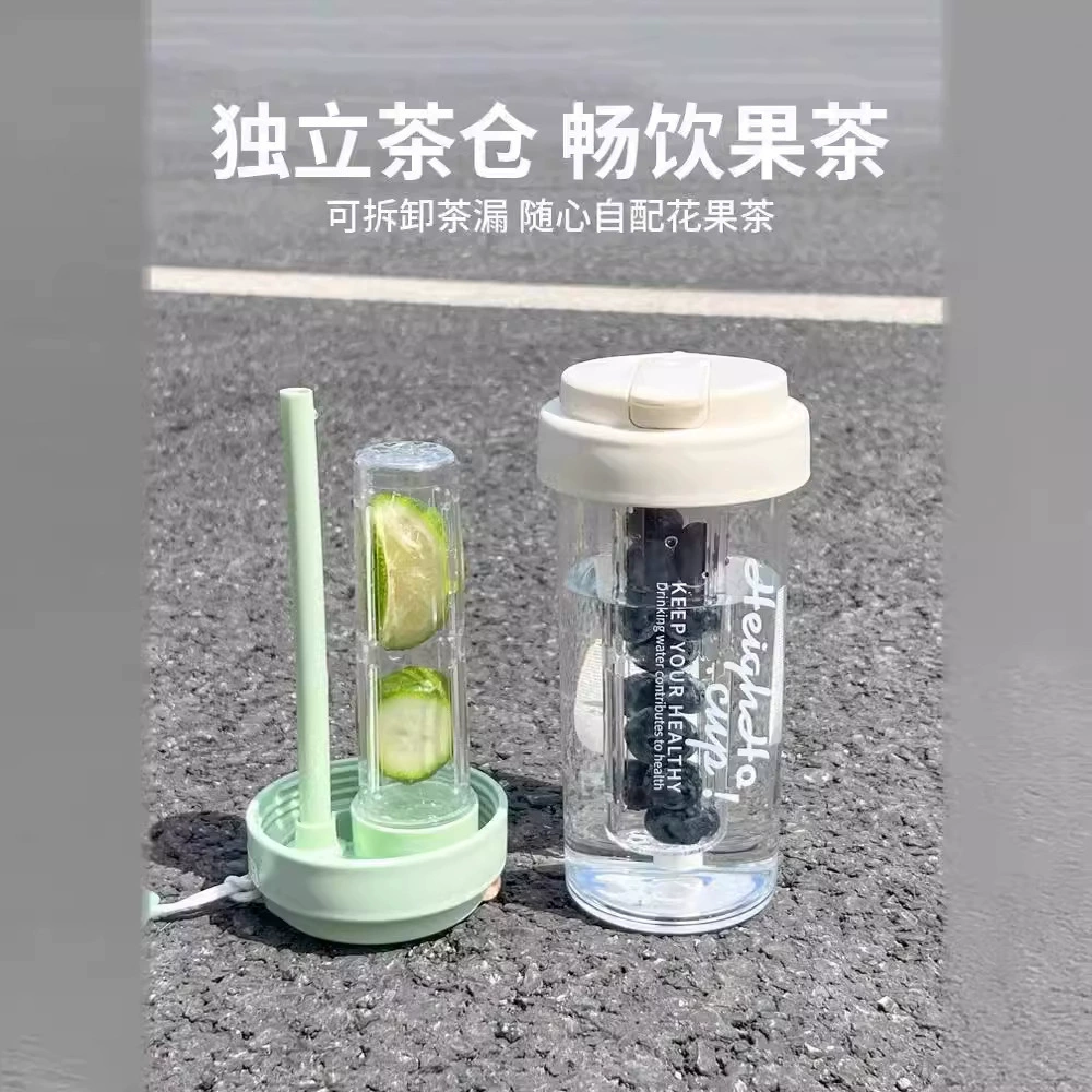 Летняя чашка с водой для девочек с высоким значением нового стиля с чайной перегородкой