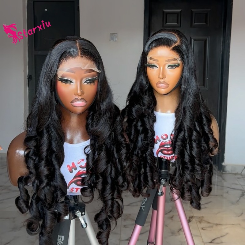 5by5 bouncy wave 300g SDD rave wave Glueless Wigs Human Hair|undefined