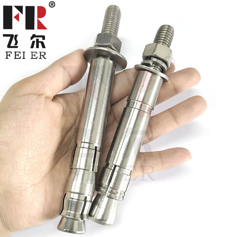 304不锈钢机械锚栓 后扩底膨胀锚栓 单管双管自切底机械锚栓M8-24-阿里巴巴