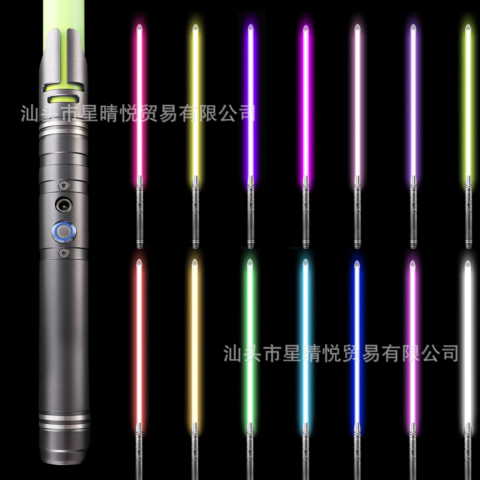 跨境亚马逊星球大战光剑 14色RBG金属激光剑可充电玩具发光剑批发-阿里巴巴