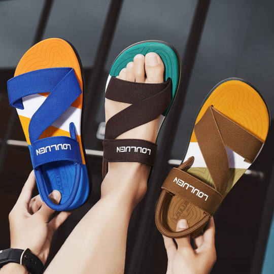 Dopamine Slippers Men's New Summer Style Work and Commuting Thick-Soled Sandals and Slippers Casual and Versatile Slippers