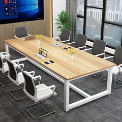 オーダーメードの長いテーブルは簡単で、現代の事務机と椅子の組み合わせのテーブルは簡単です。