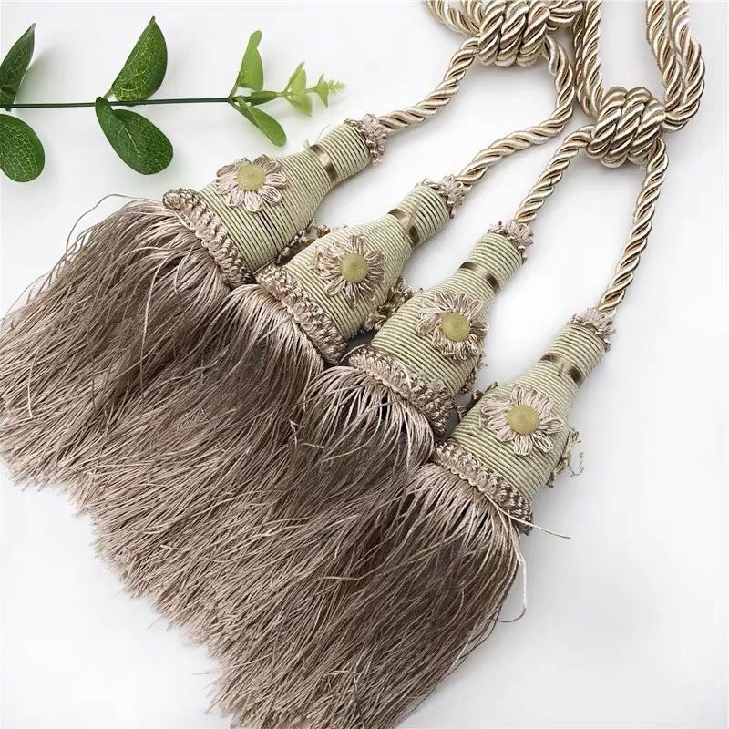 Flower Ball tennis curtain small tie ball tie rope tie buckle decorative color tassel curtain decorative tie ball hanging accessories
