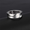 Glossy line ring stainless steel for beloved, European style, simple and elegant design