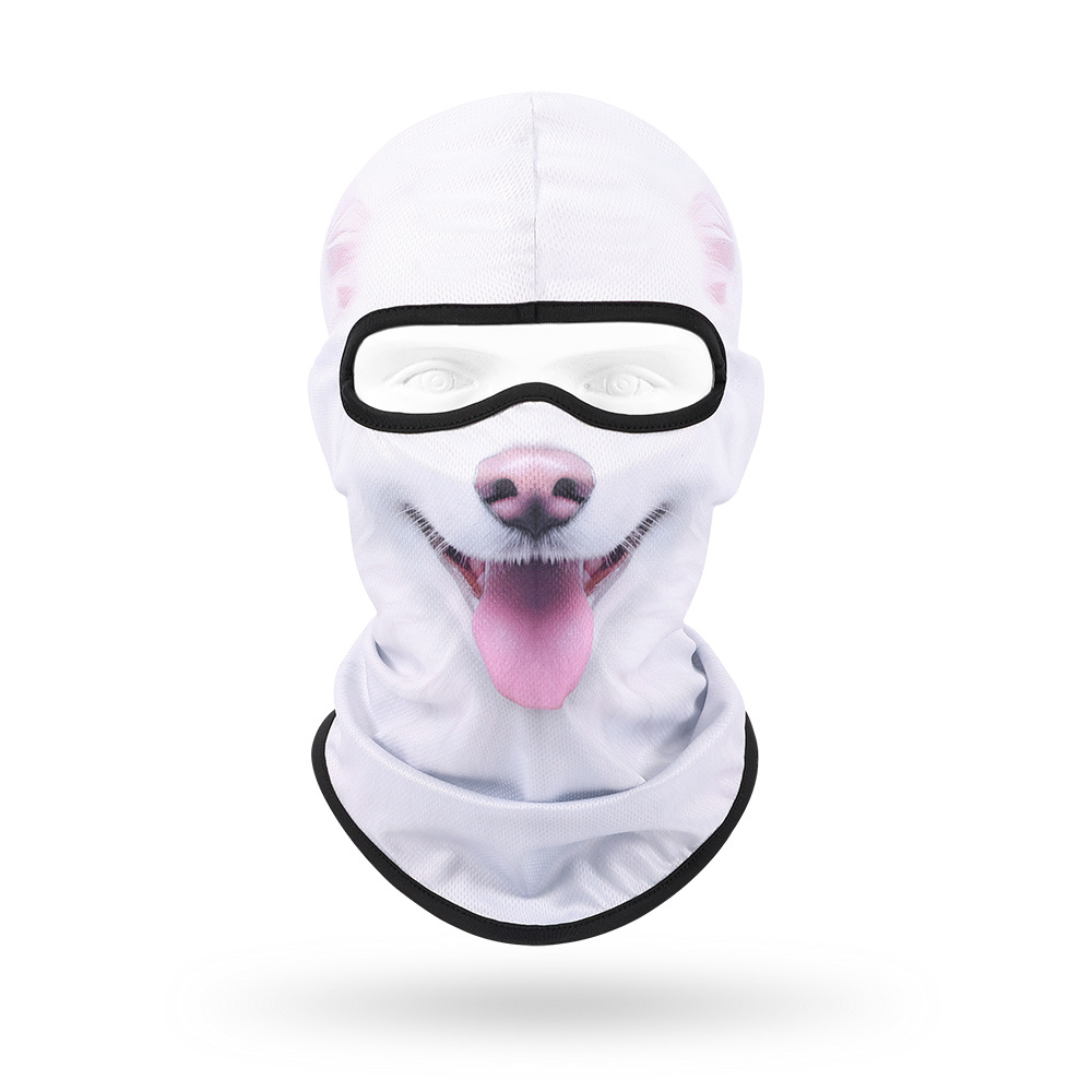 Sudor absorbente máscara transpirable de secado rápido para hombres y mujeres ciclismo al aire libre bicicleta protección solar sombrero lindo mascota sombrero animal bufanda