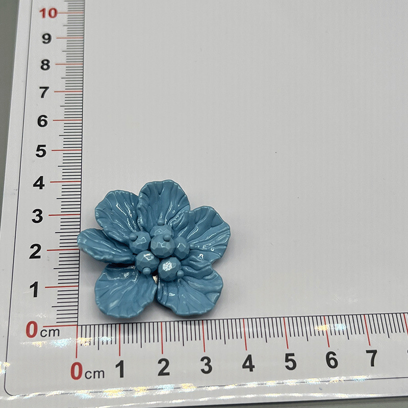 多彩手工编织花朵配件 diy手工串珠包包服饰胸针洞洞鞋配饰批发|undefined