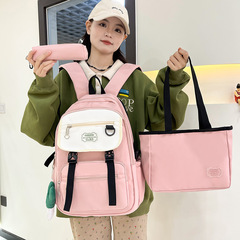 新款可愛韓版校園風雙肩包結實耐用寬肩帶背包大容量中小學生書包