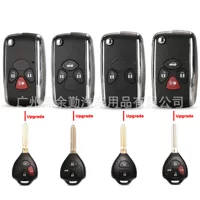 Подходит для 2/3/4 ключей Toyota Camry RAV4, модифицированный пульт дистанционного управления, складной корпус ключа автомобиля TOY43