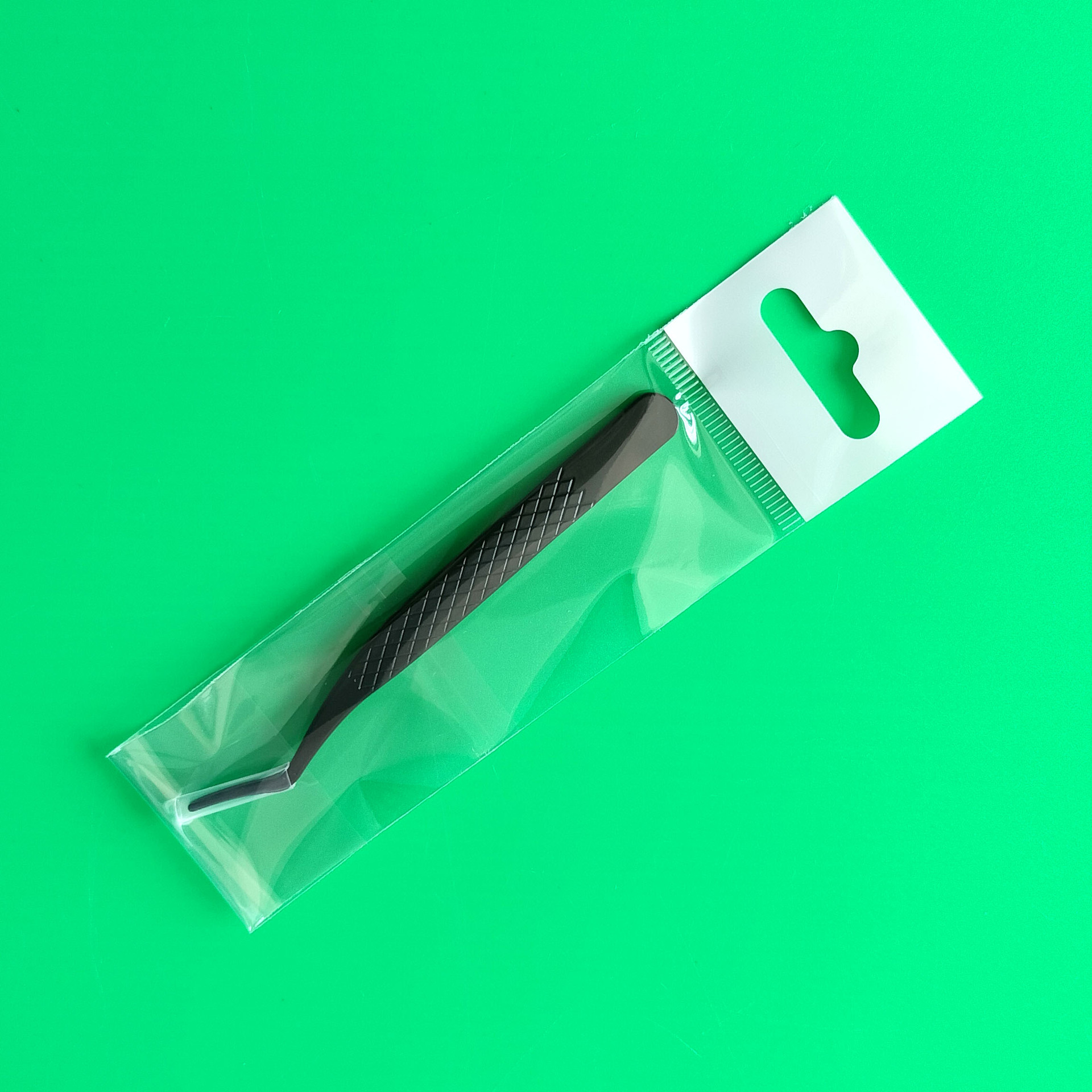 Suministro transfronterizo clip de pluma de oro antideslizante mini pinzas de injerto de malla pinzas de pestañas de injerto pinzas de floración bolsa opp