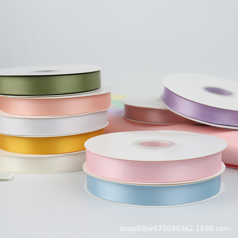 2cm Large Roll Pure Color Ribbon Flower Packaging Encrypted Satin Ribbon Bow Tie Floral Bouquet Ribbon 2cm Large Roll Pure Color Ribbon Flower Packaging Encrypted Satin Ribbon Bow Tie Floral Bouquet Ribbon