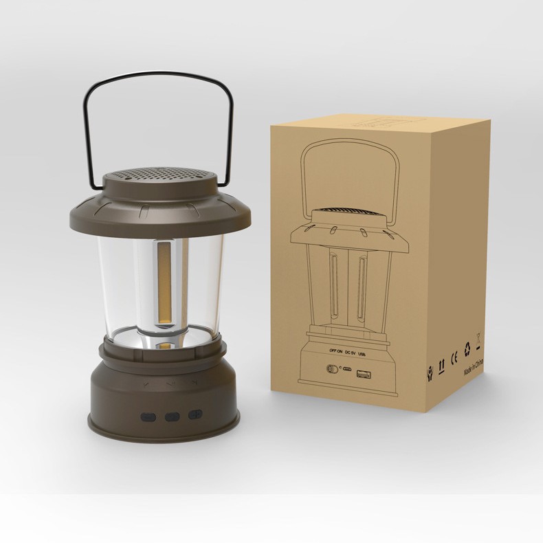 Procesamiento de luces de camping al aire libre personalizadas nueva decoración de iluminación recargable luz de carpa retro luz de camping portátil linterna de caballo