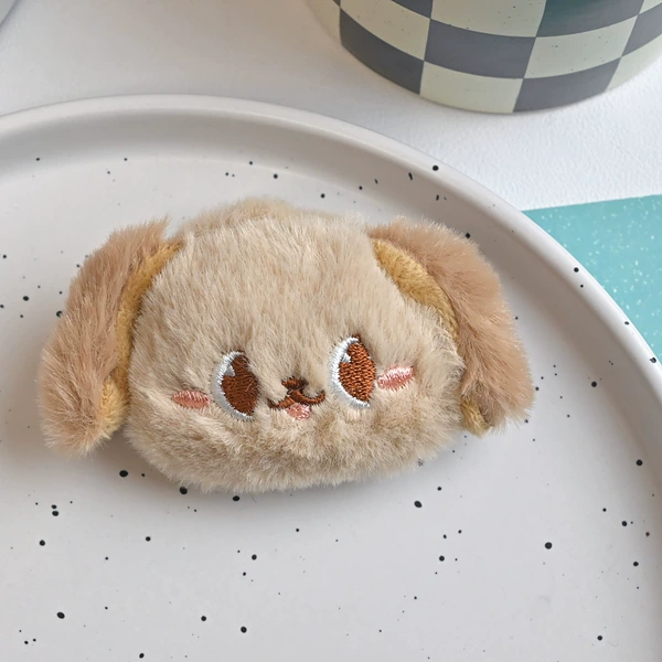 6# coffee color puppy hair clip