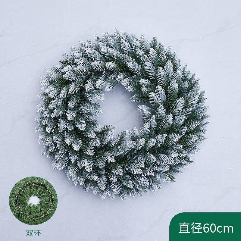 30/40/45/50/60CM centro comercial ventana del hotel Navidad Círculo Guirnalda DE LA ROTA De La guirnalda de Navidad transfronteriza