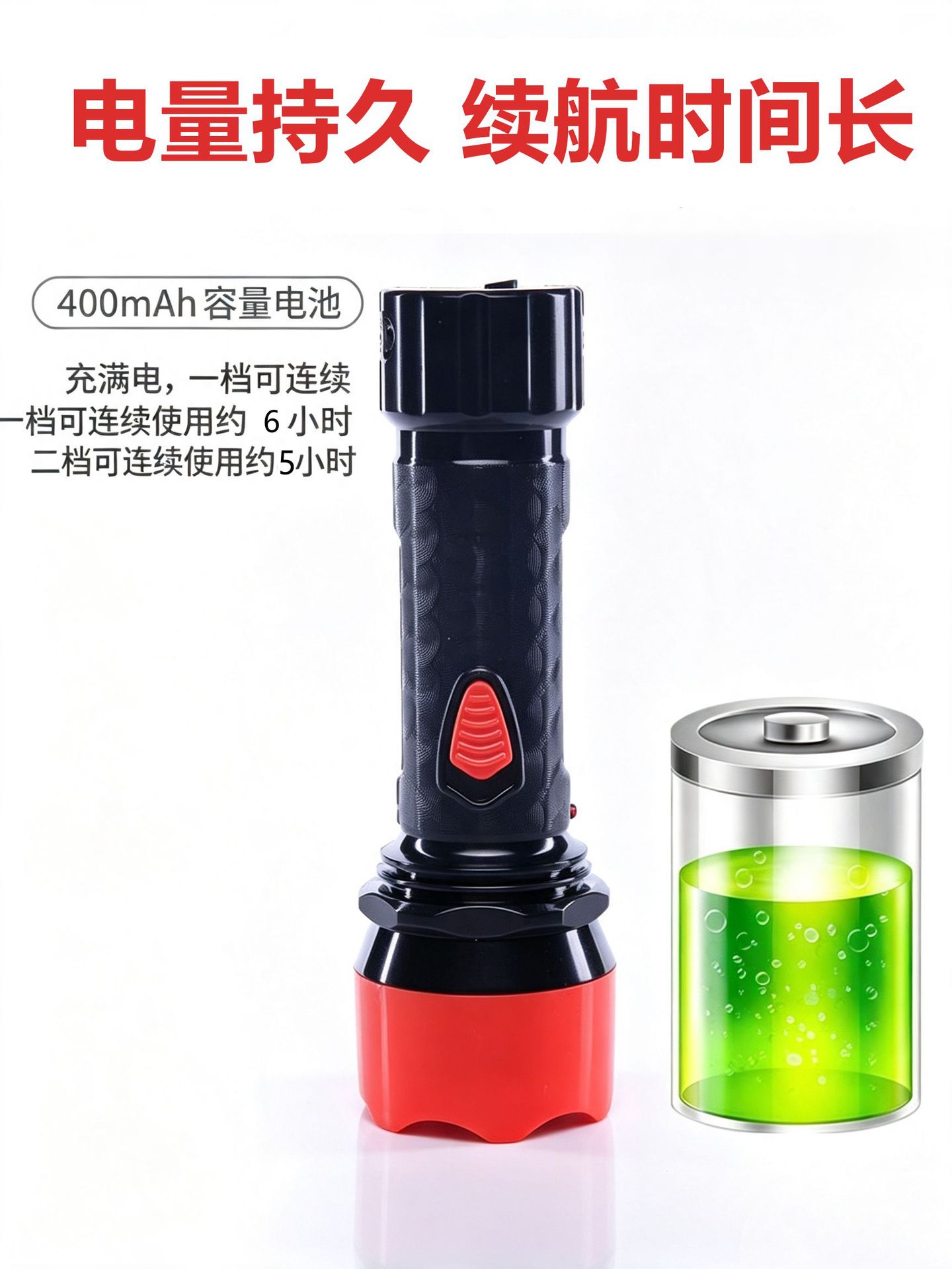 High-brightness household mini portable flashlight, ultra-bright, long-lasting, long-range, multifunctional, outdoor rechargeable flashlight
