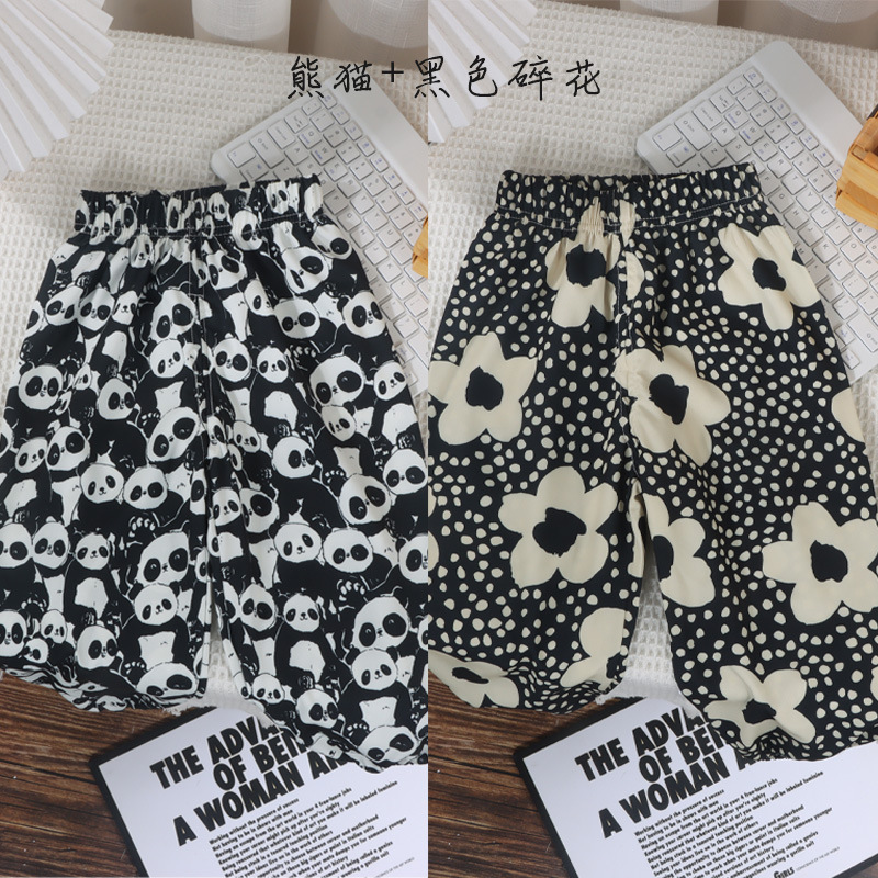 Pantalones infantiles de verano para niños, pantalones de nueve puntos para mujeres, pantalones anti-mosquitos coreanos, pantalones de lámpara, dos paquetes image 20