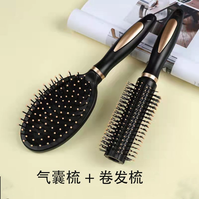 Home curly hair comb men and women air cushion air bag massage comb ribs comb cute inward buckle hair cylinder rolling comb