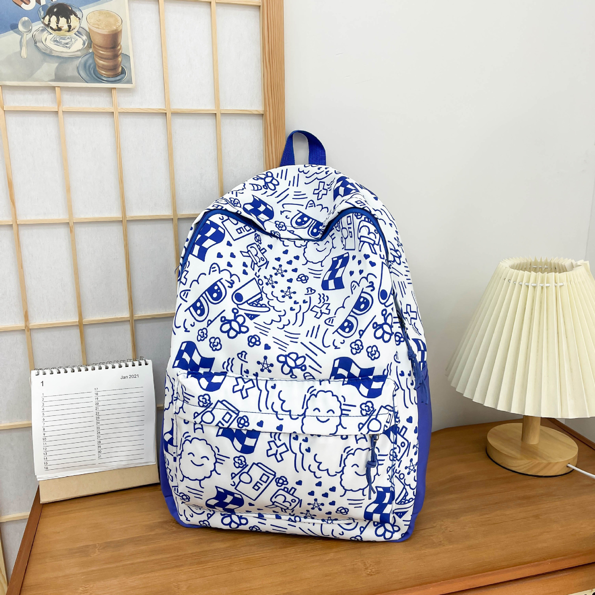 2024 nueva moda mochila femenina coreana ins japonés estudiante de la escuela secundaria mochila de gran capacidad mochila de la escuela secundaria