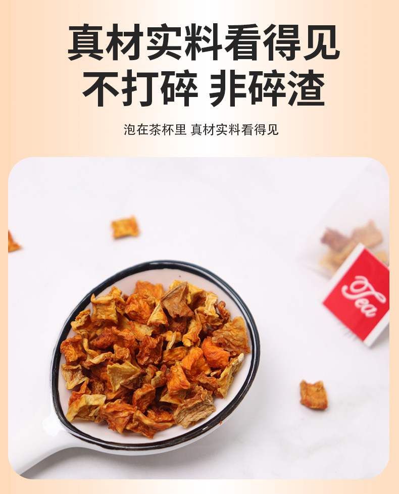 Pumpkin Tea Nan Gua Cha Triangle Tea Bags 2g x 10 Hot and Cold Brew Sugar Free in use