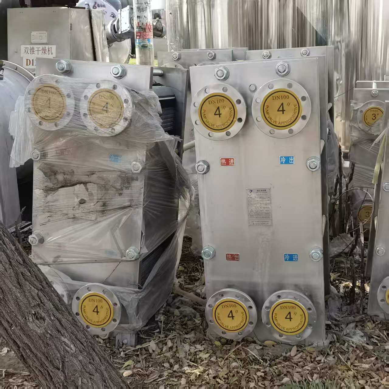 现货供应二手板式换热器工业化工全自动不锈钢板式冷却器热交换器