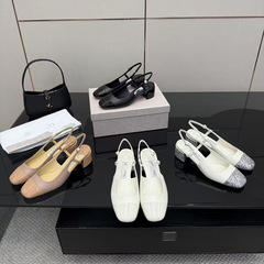 莞版鼎版~~新款时尚法式玛丽珍夏外穿方头温柔小香风配裙气质女鞋