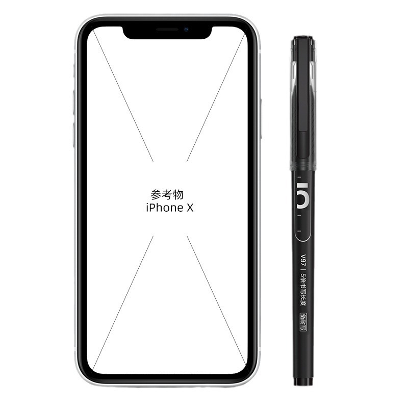 Deli V96 pluma de gel pluma firma pluma de agua Prensa bala aguja tubo de escritura suave 0,5mm