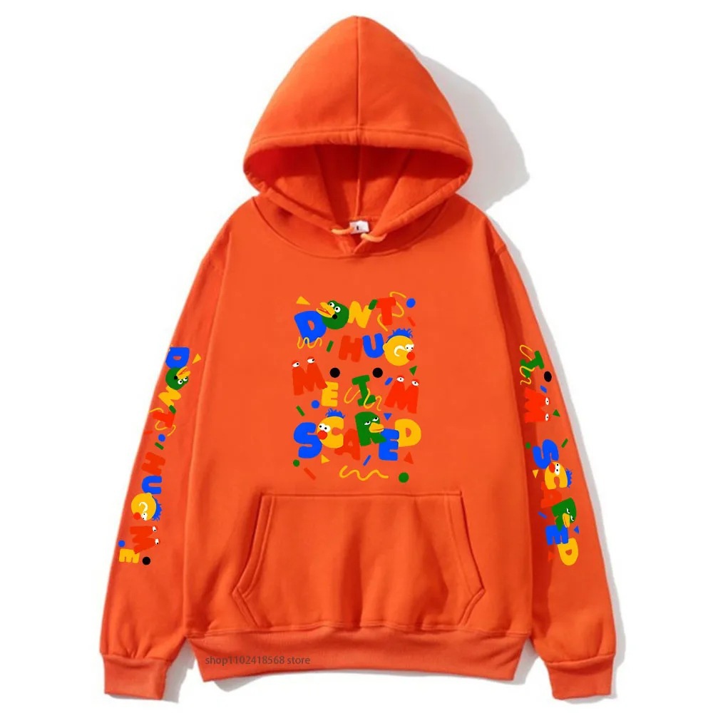 Cartoon Graphic Dont Hug Me Im Scared Hoodies Men's Sweatshi