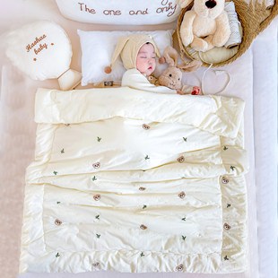 Baby Quilt Autumn and Winter Pure Cotton Type a Thickeneded Baby Newborn Universal Removable Air-Conditioned Quilt Cotton Quilt for All Seasons
