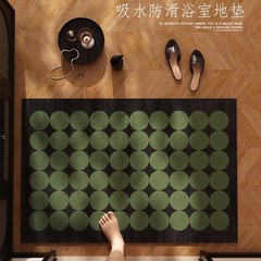 珪藻泥フロアマット浴室浴室フロアマットライト高級スタイルトイレドア吸水速乾滑り止めマットドロップシッピング