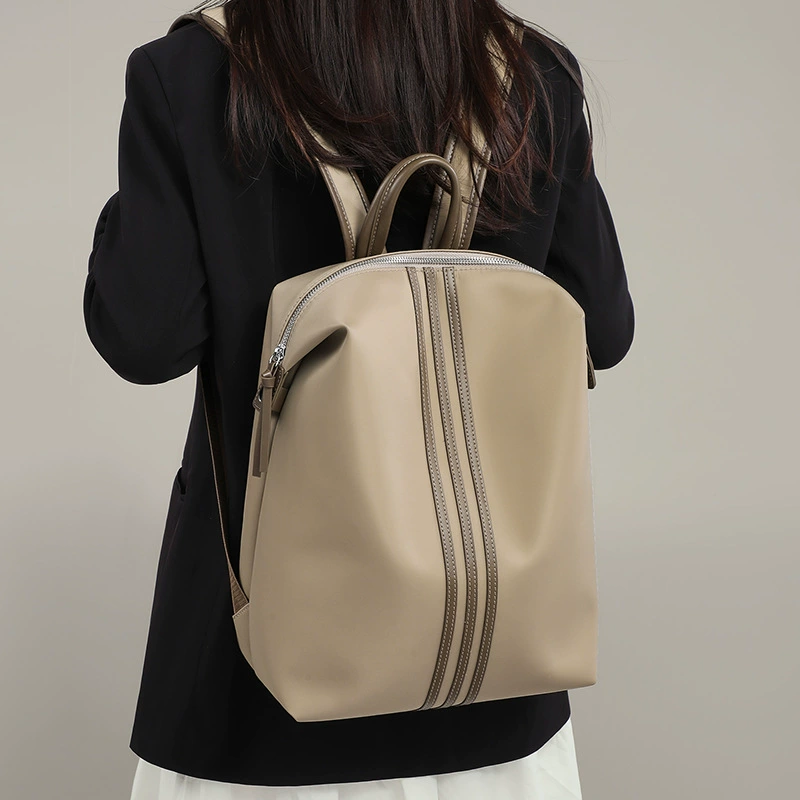 Backpack, fashionable capacious shoulder bag, nylon travel bag, laptop, city style