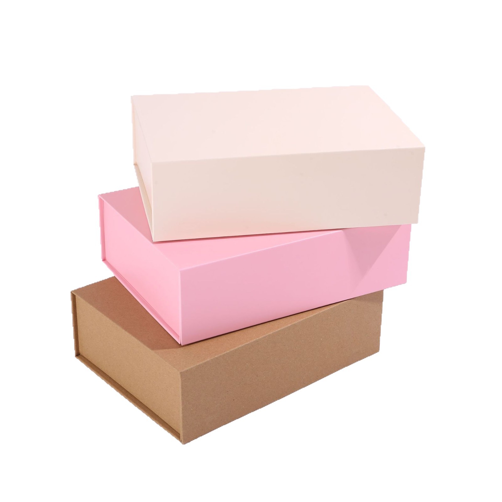 Caja de regalo magnética plegable con tapa abatible de Amazon, caja rígida de regalo de una pieza, recuerdo de cumpleaños, venta al por mayor