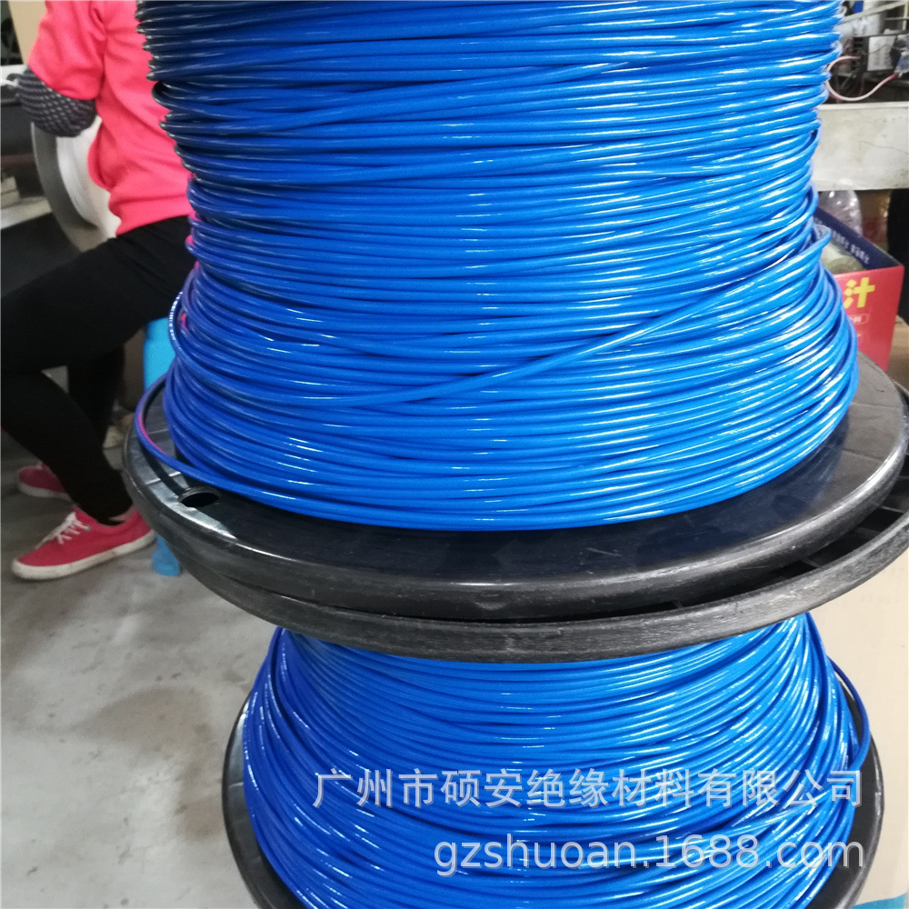 厂家直销蓝色2.5KV/4KV/7KV玻纤套管蓝色自熄管