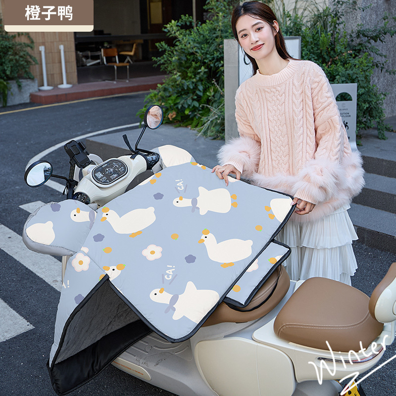 2025年新型電動車用防風カバー 冬用卸売 裏起毛 厚手 保温 防寒 防水 防風カバー|undefined