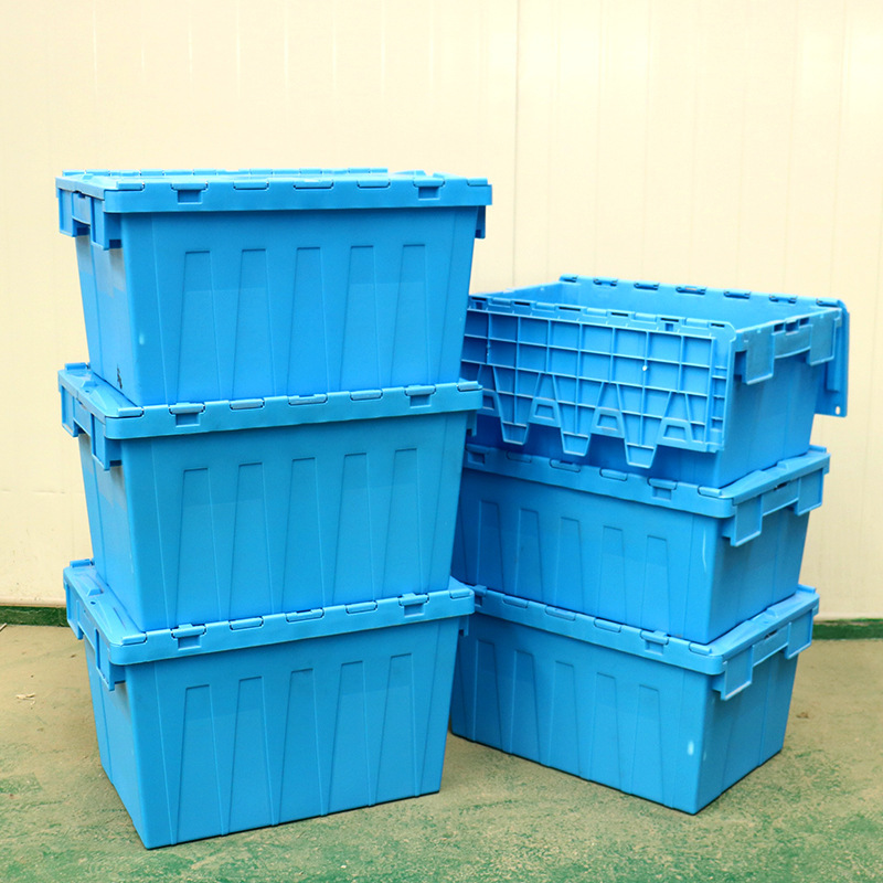 プラスチック斜め挿し箱物流回転斜め挿し式箱医療配送蓋付き整理ゴム箱カバー付き回転箱|undefined