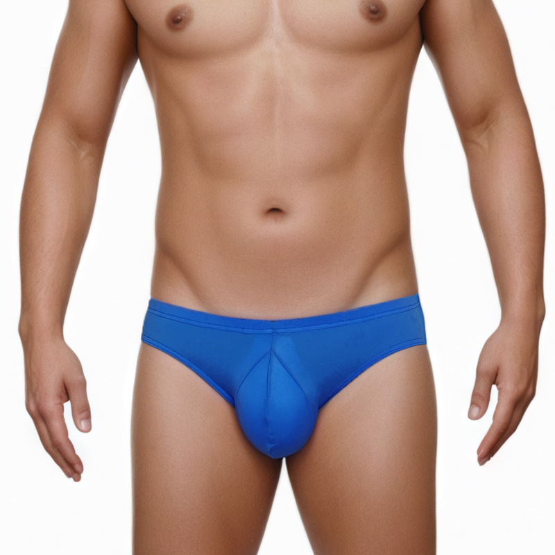 Men's Underwear Ice Silk Briefs Youth Sexy Pouch Briefs Boys Bikini Low Waist Wholesale