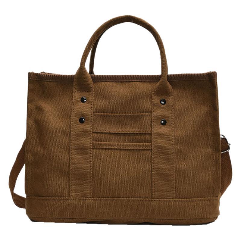 Bolso de gran capacidad, bolso de lona casual, bolso de mano rojo, bolso de moda universitario, bolso de mujer
