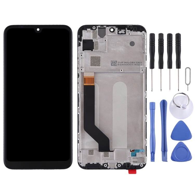Aplicable a Xiaomi Mi Play TFT material LCD touch assembly con marco (color: negro)