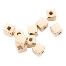塑料ABS 电镀ccb方珠4*4mm正方形 DIY饰品配件间隔珠方形现货批发
